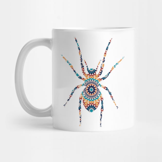 Spider Silhouette with Pattern by deificusArt